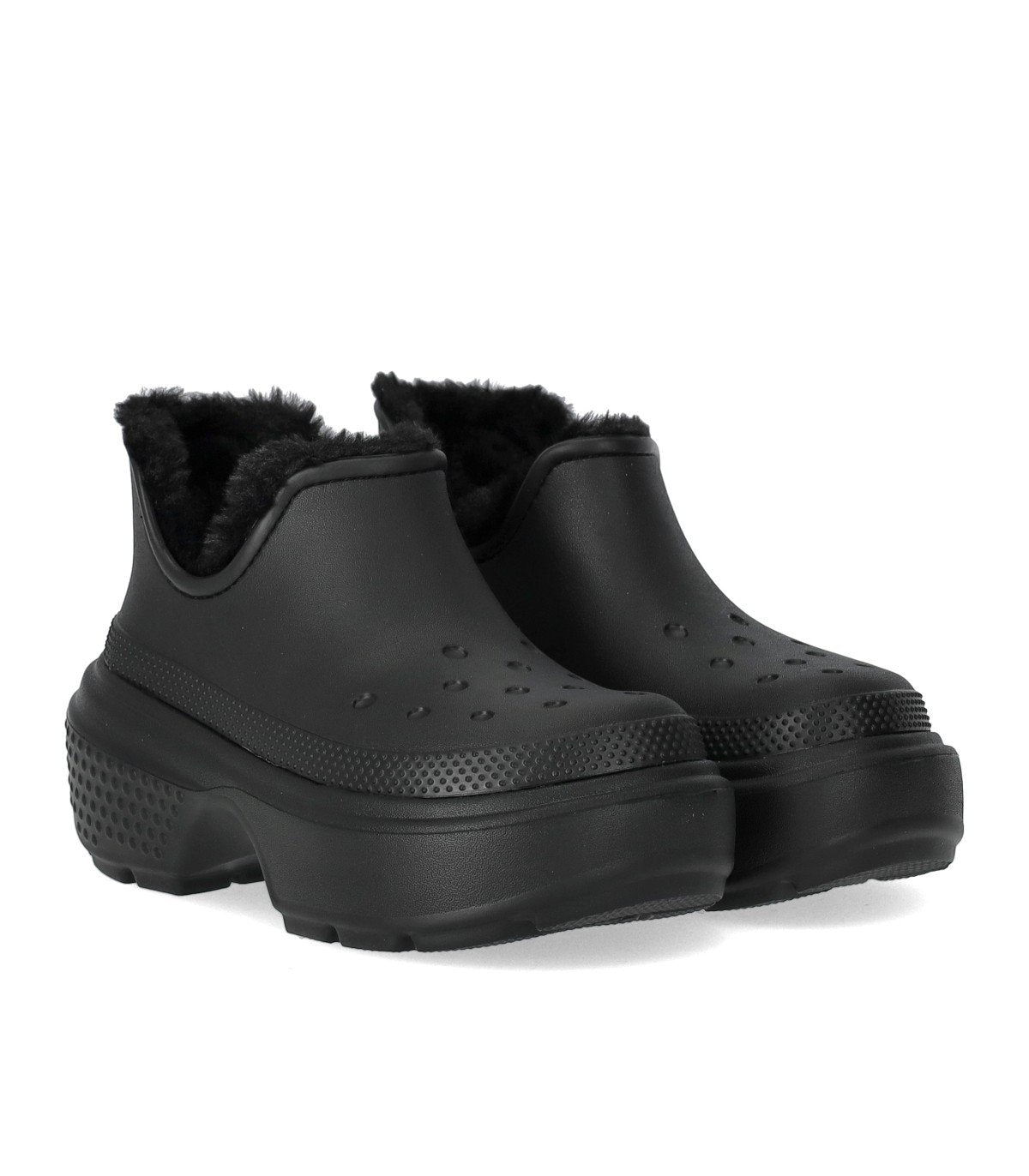 CROCS STOMP BLACK BOOTIE