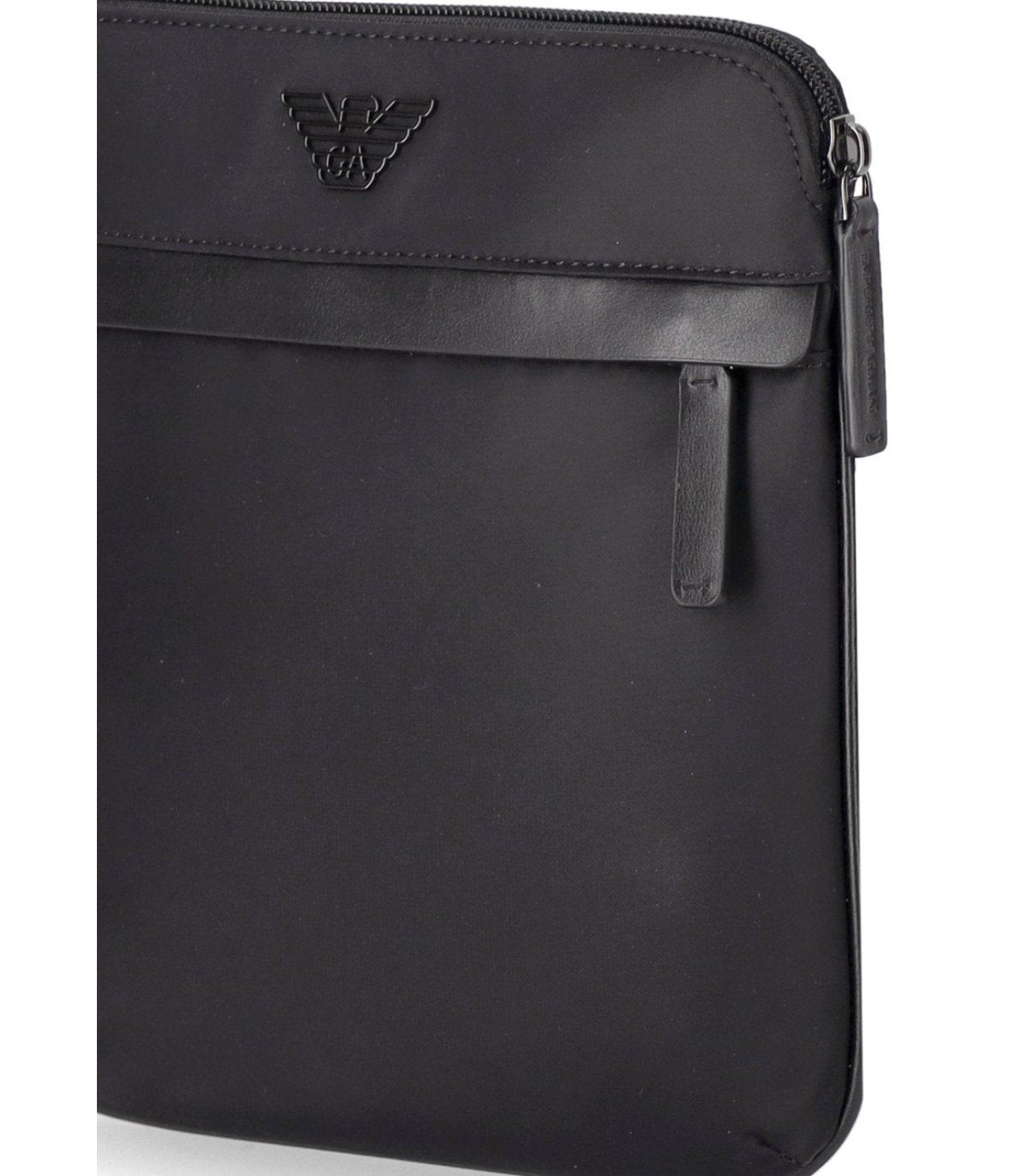 EMPORIO ARMANI BLACK NYLON CROSSBODY BAG