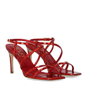 SANDALO CON TACCO PREWI ROSSO NCUB