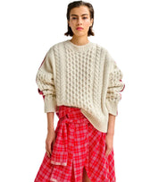 SUÉTER DE CUELLO REDONDO IFACE BLANCO ESSENTIEL ANTWERP