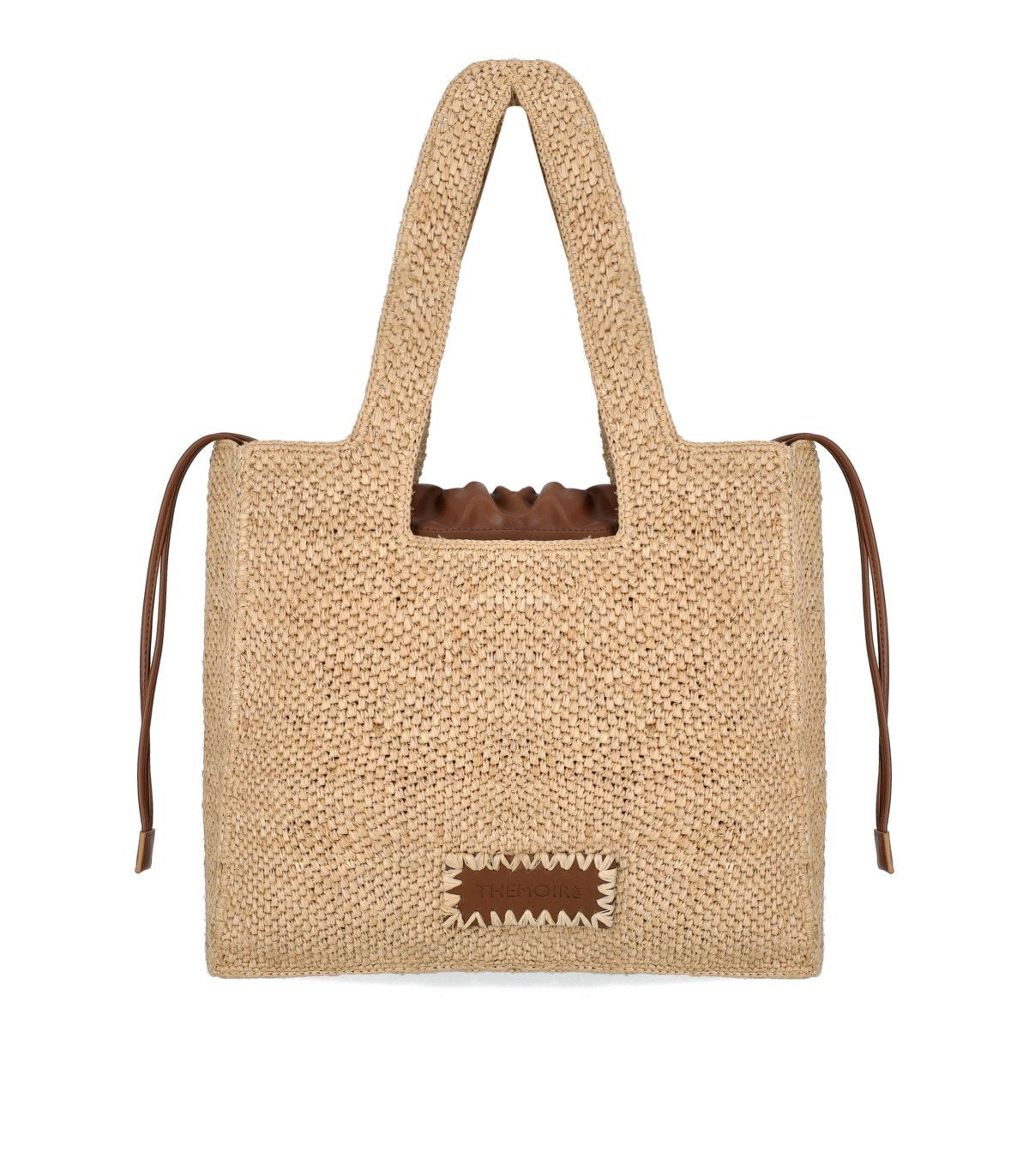 THEMOIRè MOREA MEDIUM RAFFIA NATURAL SHOPPING BAG