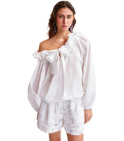 ESSENTIEL ANTWERP HAZER WHITE SHORTS
