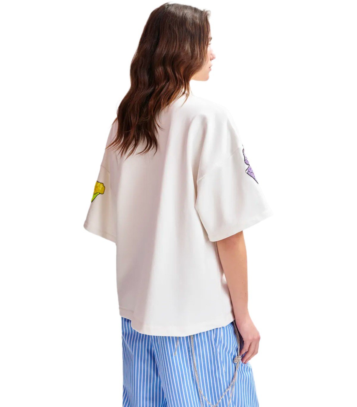 ESSENTIEL ANTWERP HISTAGRAM WHITE SWEATSHIRT