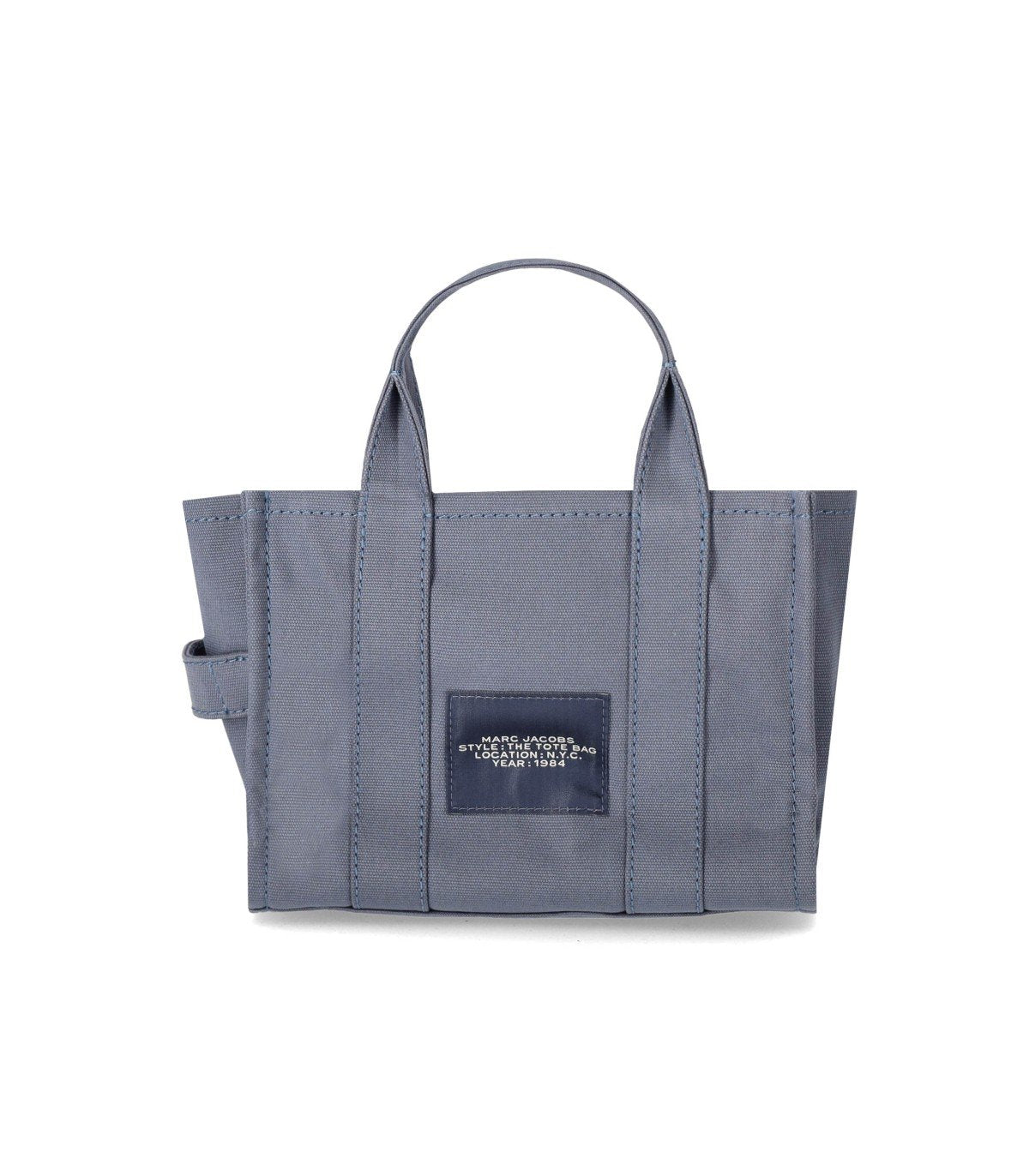 MARC JACOBS THE CANVAS SMALL TOTE BLUE SHADOW HANDBAG