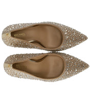 MICHAEL KORS ALINA FLEX GOLD PUMPS