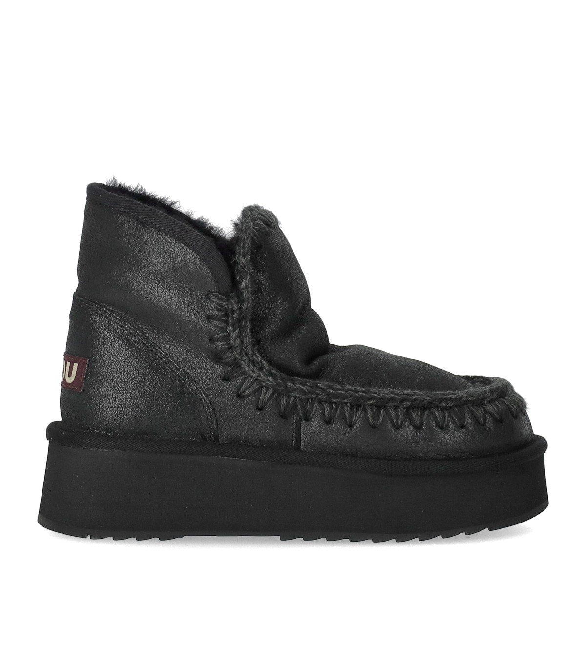 MOU MINI ESKIMO PLATFORM BLACK BOOT