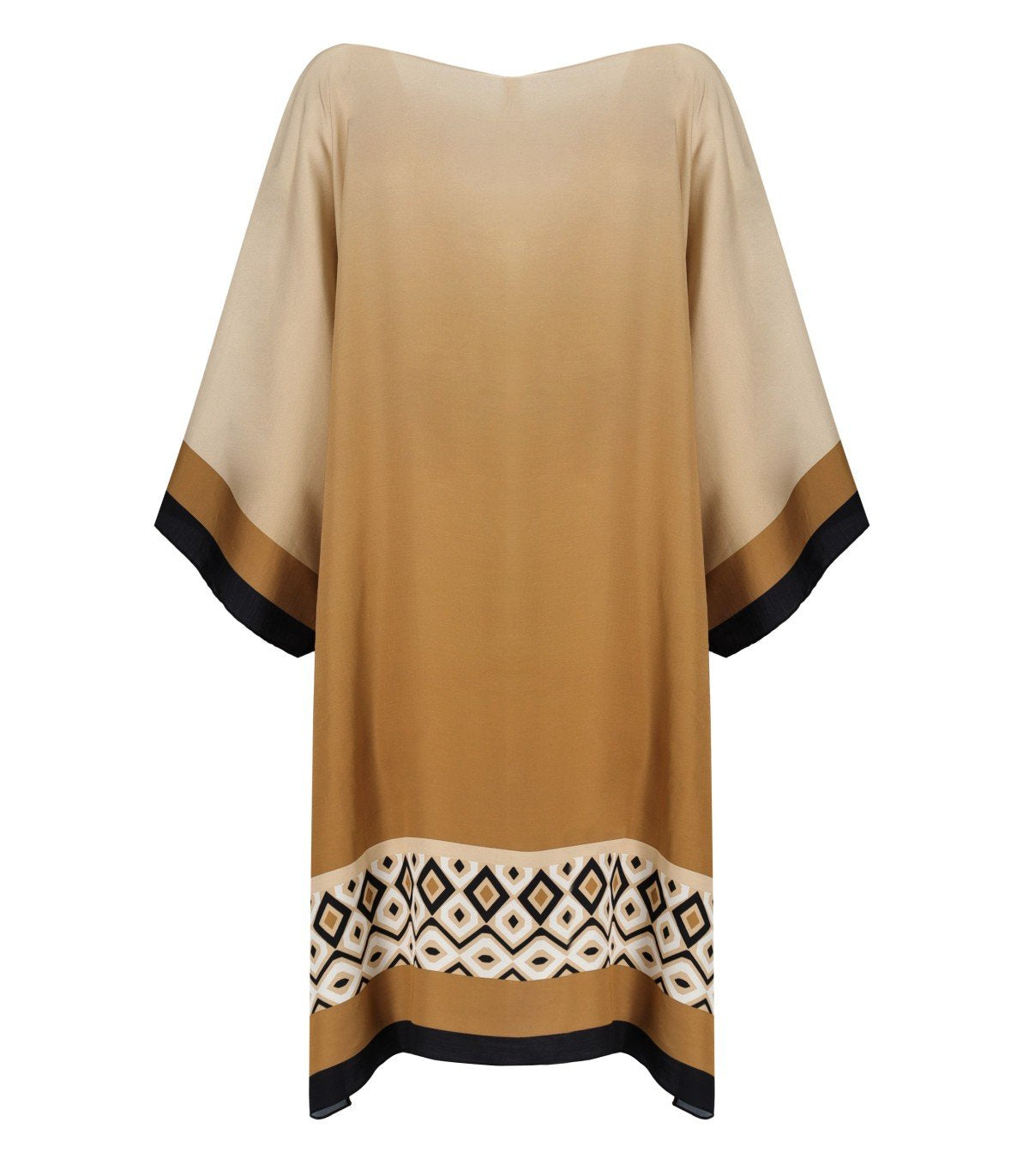 MAX MARA BEACHWEAR CANZONE BEIGE KAFTAN DRESS