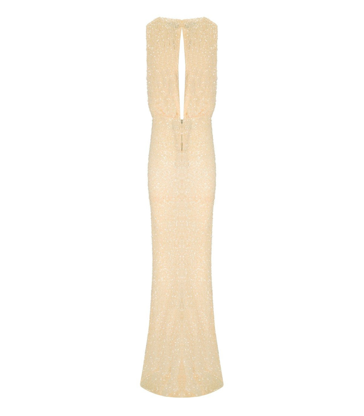 ELISABETTA FRANCHI RED CARPET LEMONADE SEQUINS DRESS