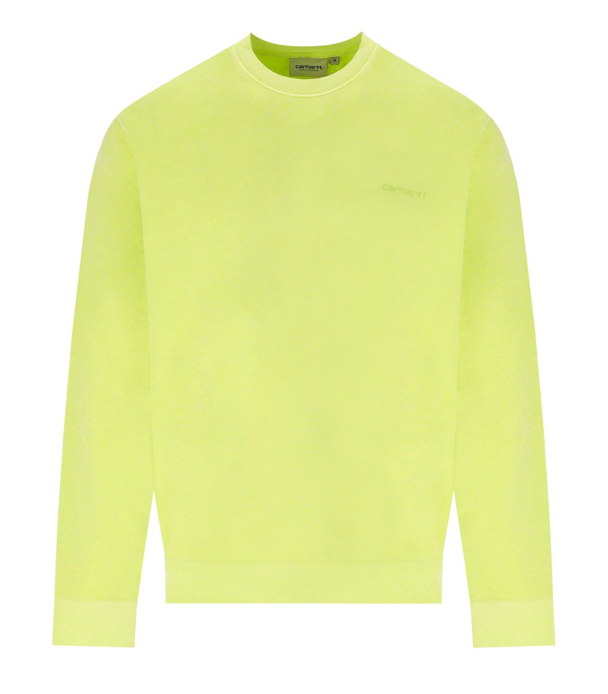 CARHARTT WIP DUSTER SCRIPT ARCTIC LIME SWEATSHIRT