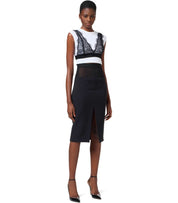 ELISABETTA FRANCHI T-SHIRT MET KANTEN BRALETTE