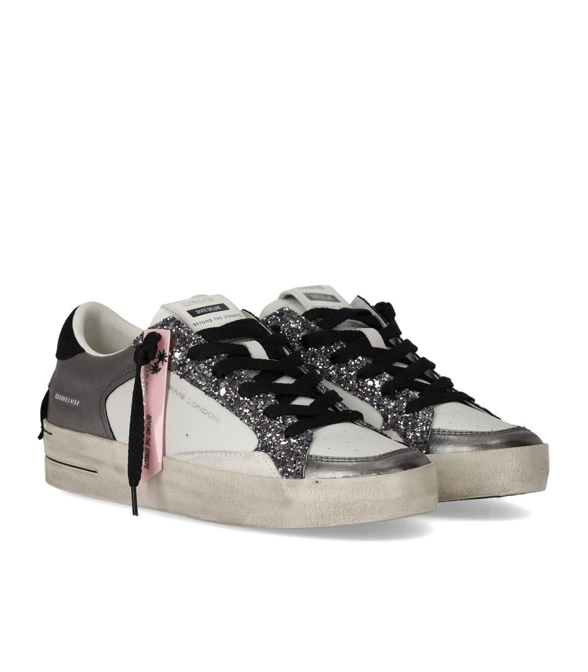 CRIME LONDON SK8 DELUXE GUNMETAL SNEAKER
