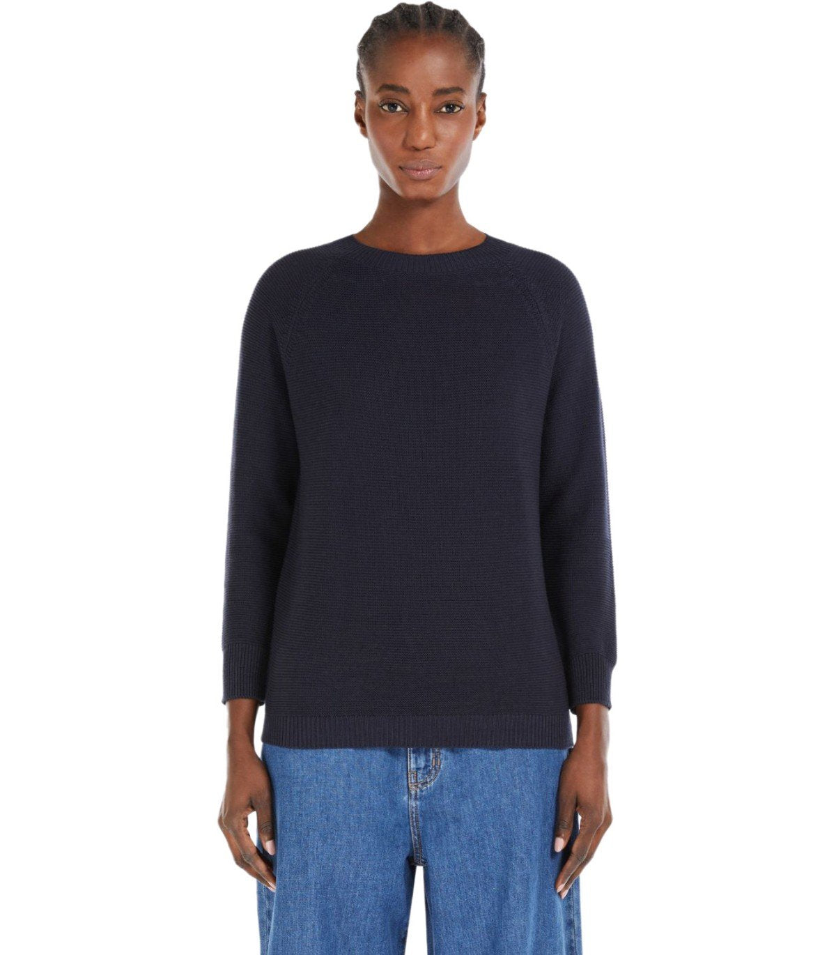 MAGLIONE GIROCOLLO LINZ BLU NAVY MAX MARA WEEKEND