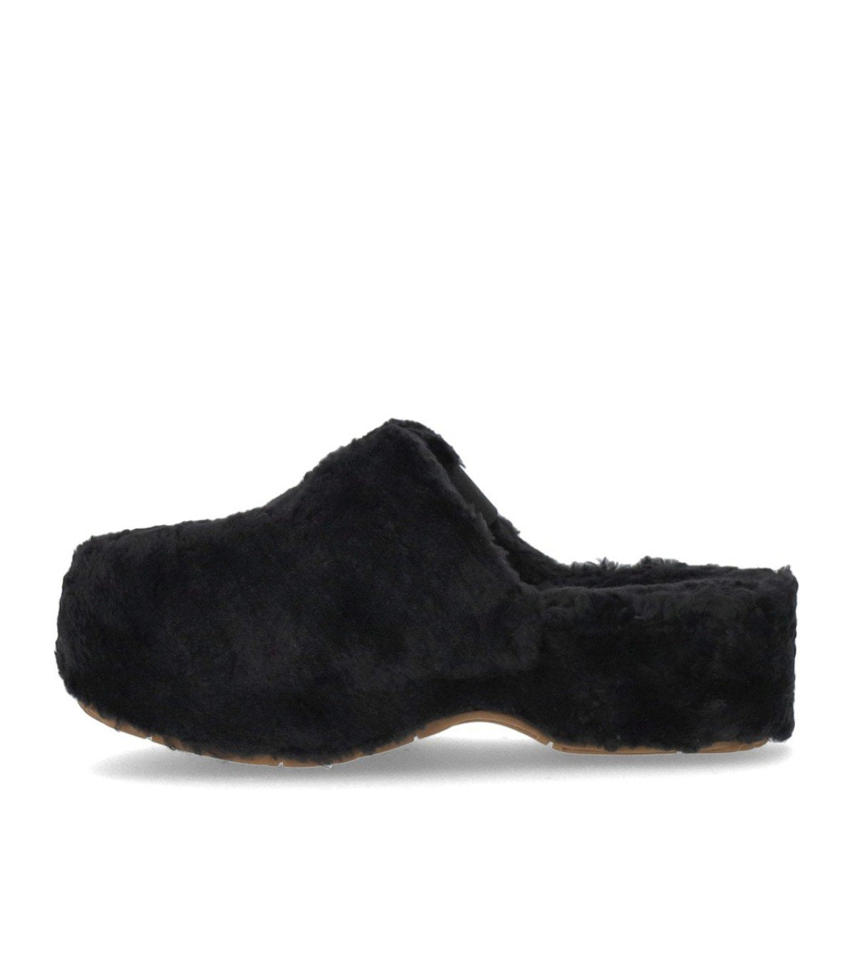 UGG FUZZ SUGAR BLACK CLOG