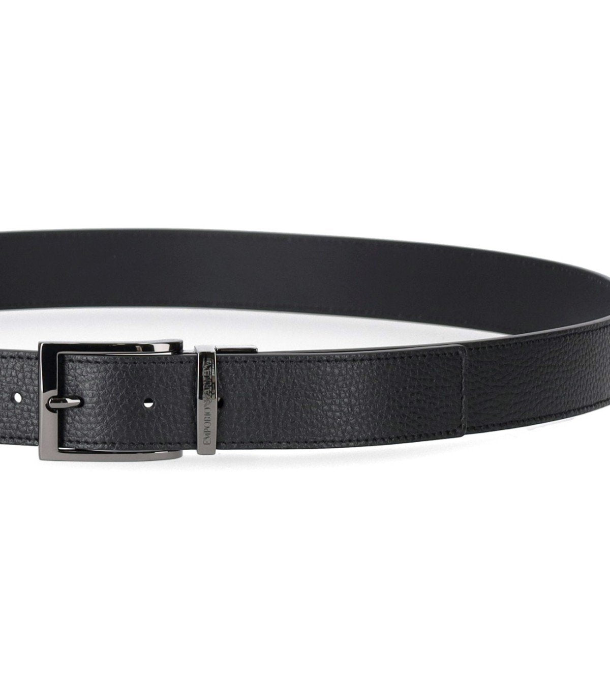 EMPORIO ARMANI BLACK REVERSIBLE BELT