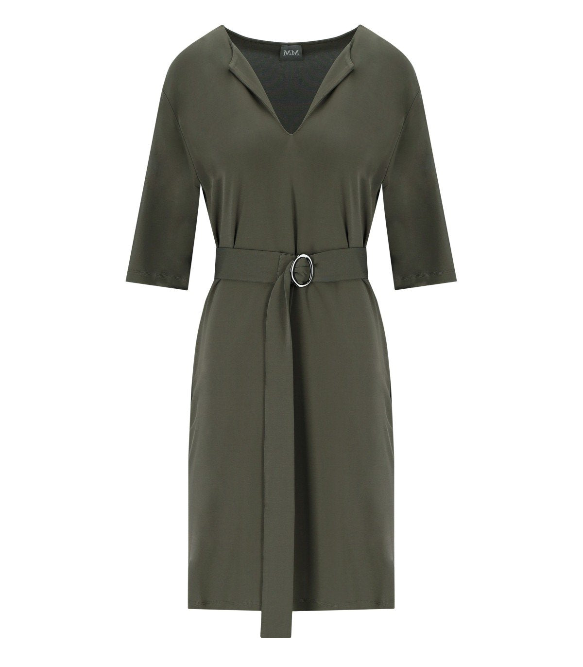 MM MAX MARA ROSANO KHAKI GREEN DRESS