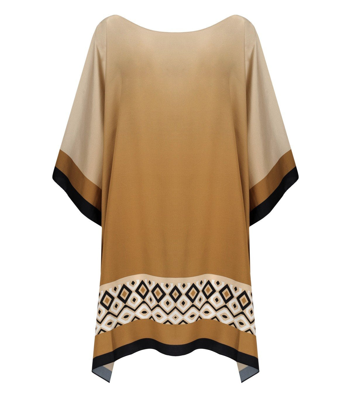 MAX MARA BEACHWEAR CANZONE BEIGE KAFTAN DRESS