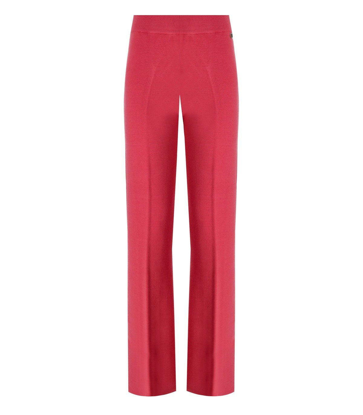 TWINSET HOLLY BERRY KNITTED WIDE LEG PANTS