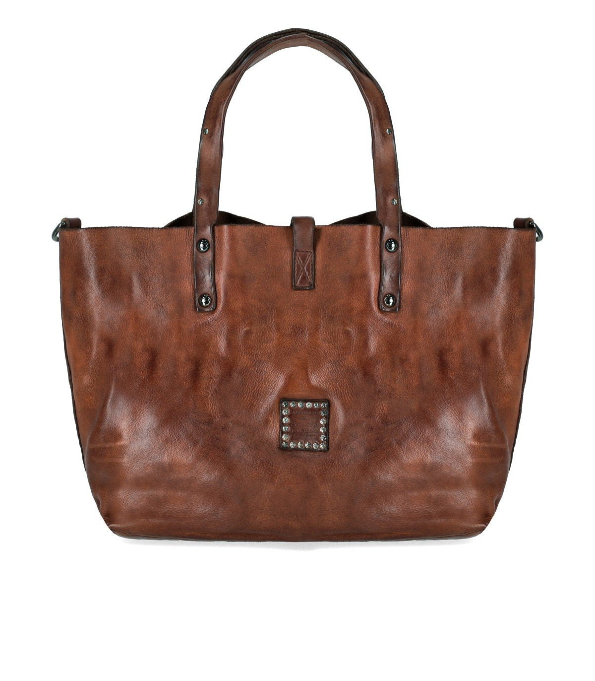 CAMPOMAGGI BELLA DI NOTTE COGNAC SHOPPING BAG