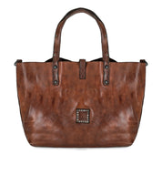 CAMPOMAGGI BELLA DI NOTTE COGNAC SHOPPING BAG