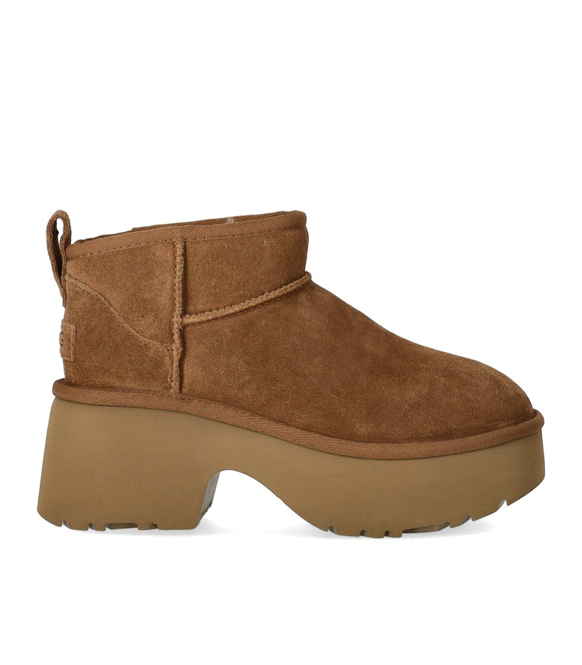 UGG CLASSIC ULTRA MINI NEW HEIGHTS CHESTNUT BOOT