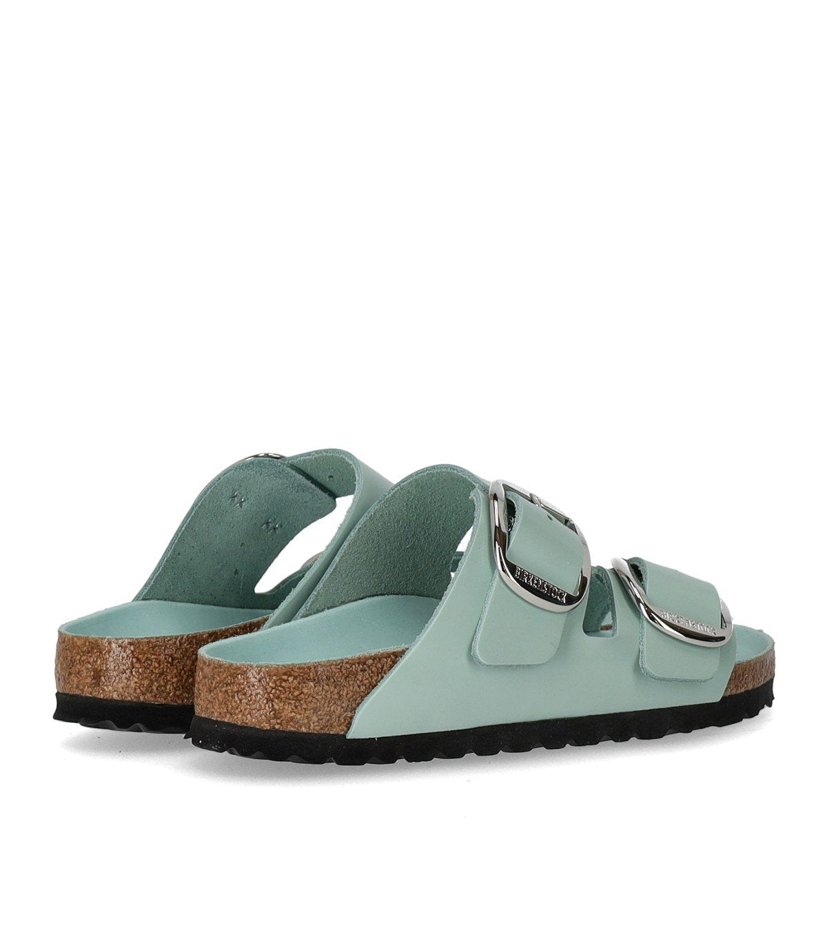 CIABATTA ARIZONA BIG BUCKLE SHINE SURF GREEN BIRKENSTOCK