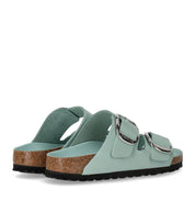 CIABATTA ARIZONA BIG BUCKLE SHINE SURF GREEN BIRKENSTOCK