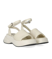 ELENA IACHI LENA IVORY PLATFORM SANDAL