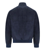 BARACUTA G9 SUÈDE NAVY BLUE BOMBER JACKET