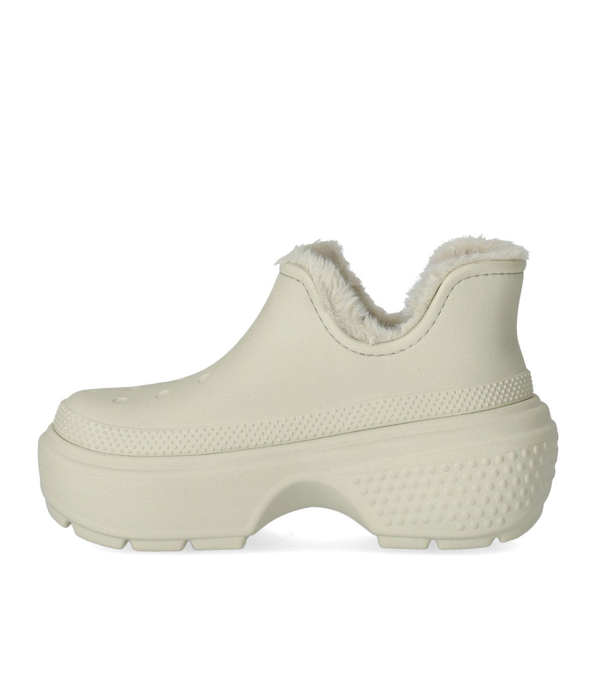 CROCS STOMP ECRÚ BOOTIE