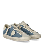 PHILIPPE MODEL PRSX DAIM BLUE CREAM SNEAKER