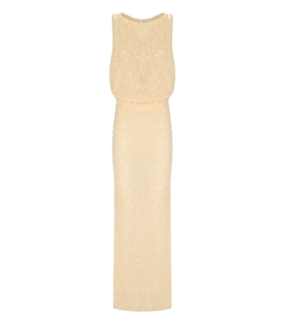 ELISABETTA FRANCHI RED CARPET LEMONADE SEQUINS DRESS