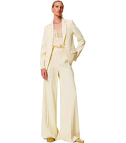 PANTALONE A PALAZZO VANIGLIA TWINSET