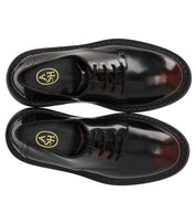 ASH MERCURY BLACK/BURGUNDY LACE-UP SHOE
