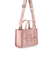 MARC JACOBS THE JACQUARD SMALL TOTE ROSE HANDBAG