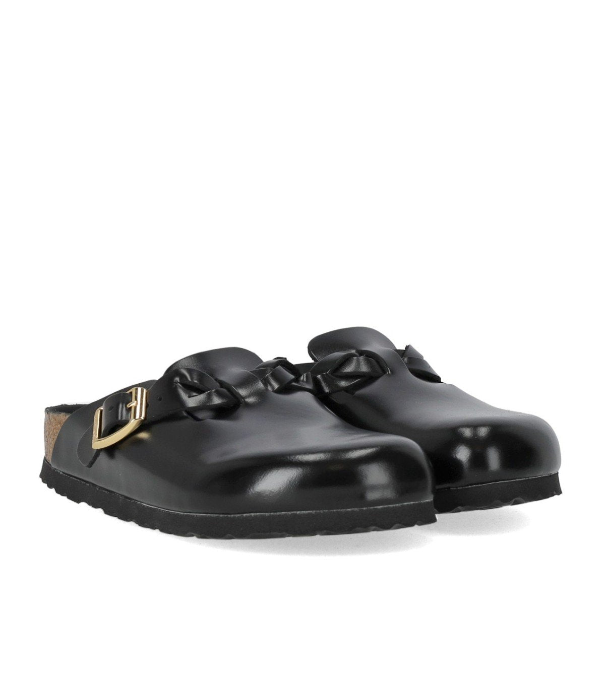 CLOG BOSTON BRAIDED NOIR BIRKENSTOCK