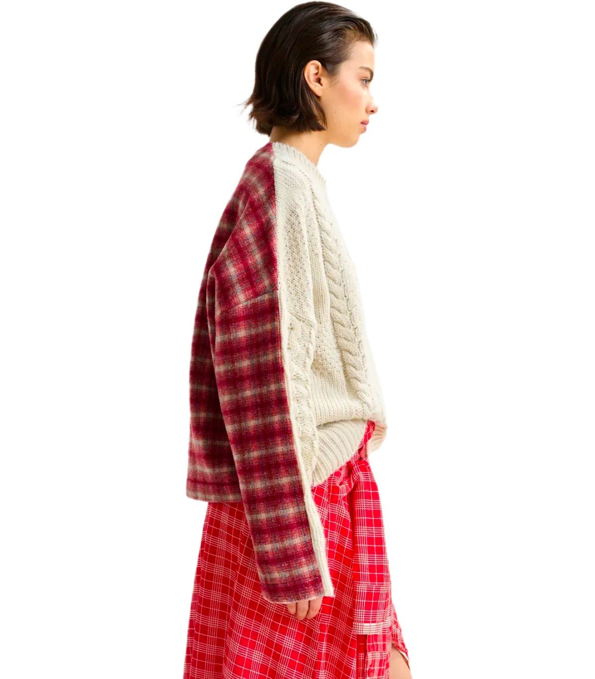 SUÉTER DE CUELLO REDONDO IFACE BLANCO ESSENTIEL ANTWERP