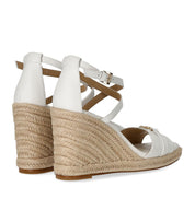 MICHAEL KORS MANDY WHITE WEDGE SANDAL