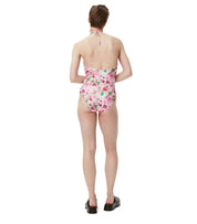 GANNI ROSA BADEANZUG MIT BLUMEN