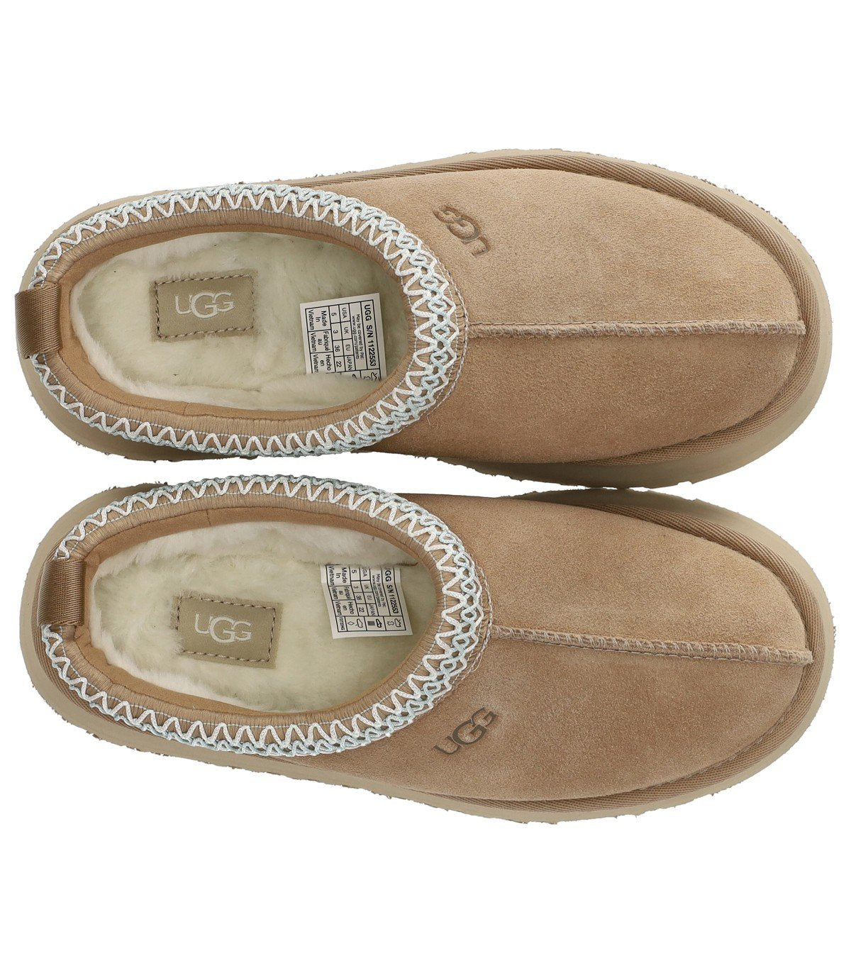 UGG TAZZ SAND PLATFORM PANTOFFEL