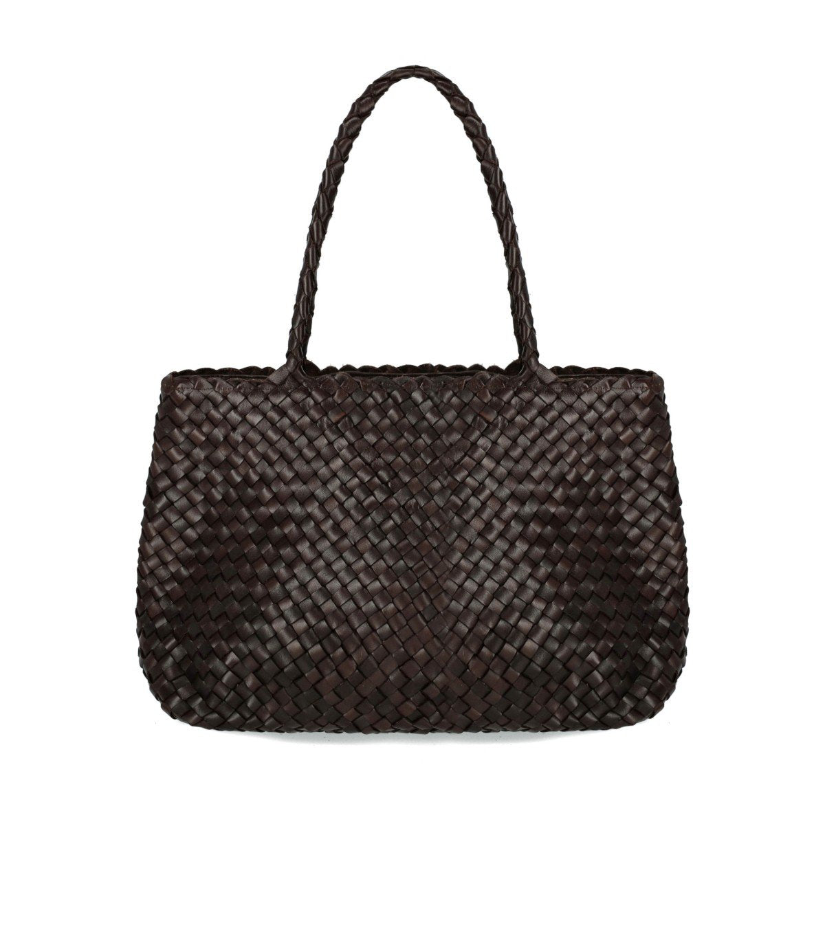 BOLSO DE HOMBRO VINTAGE MESH MARRÓN OSCURO DRAGON DIFFUSION