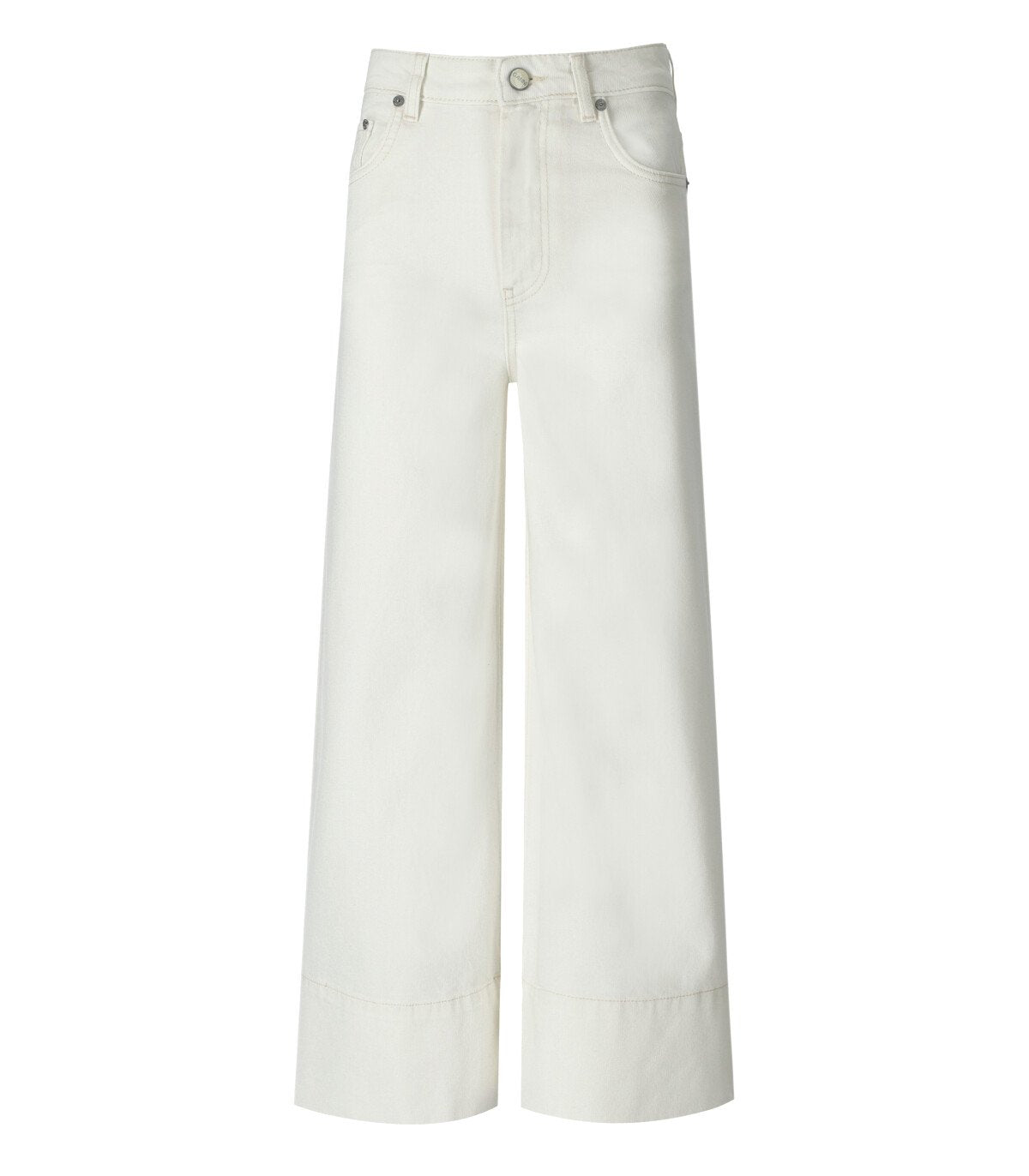JEANS CROPPED BIANCO GANNI