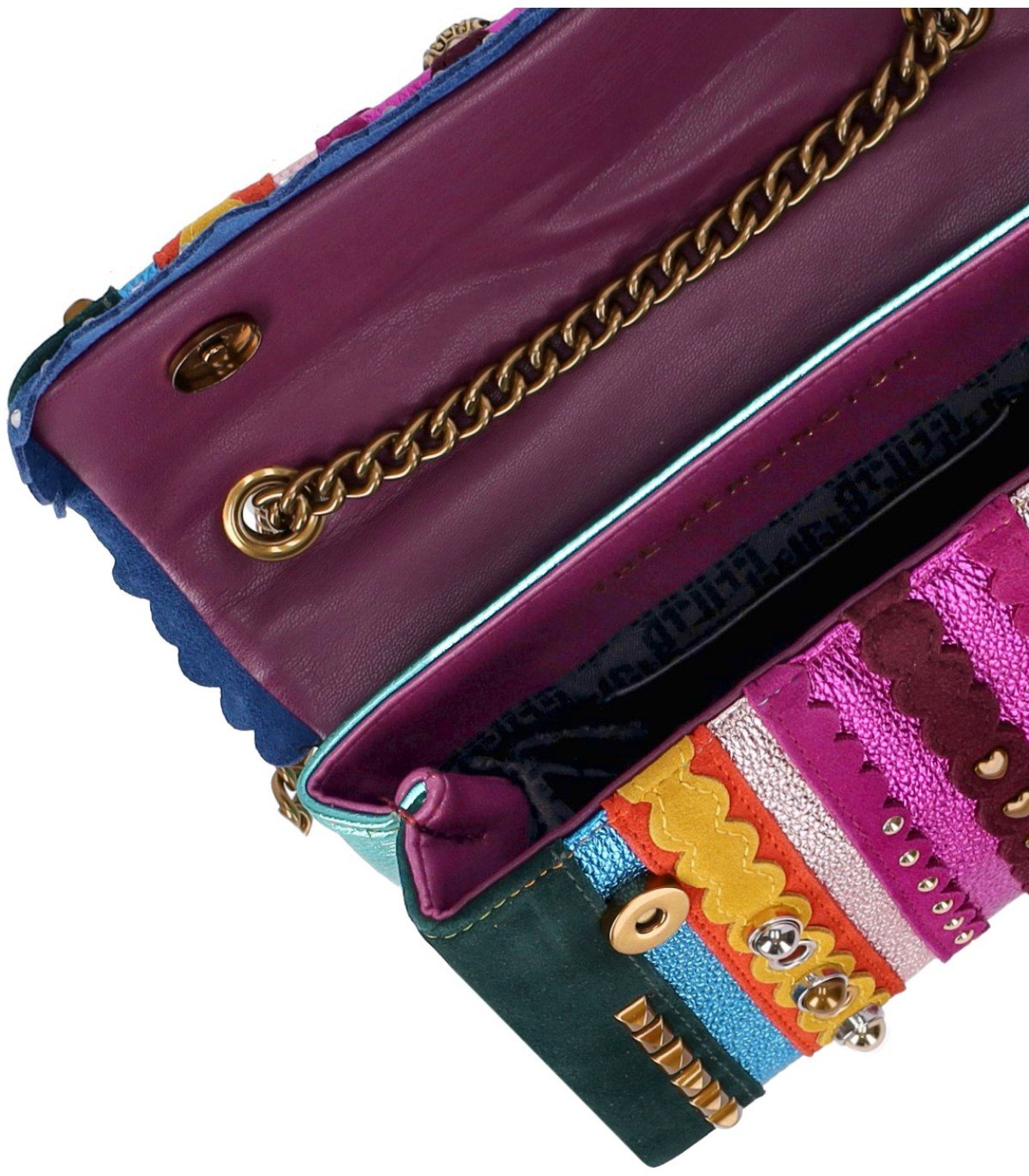 KURT GEIGER KENSINGTON STUDS MULTICOLORED CROSSBODY BAG