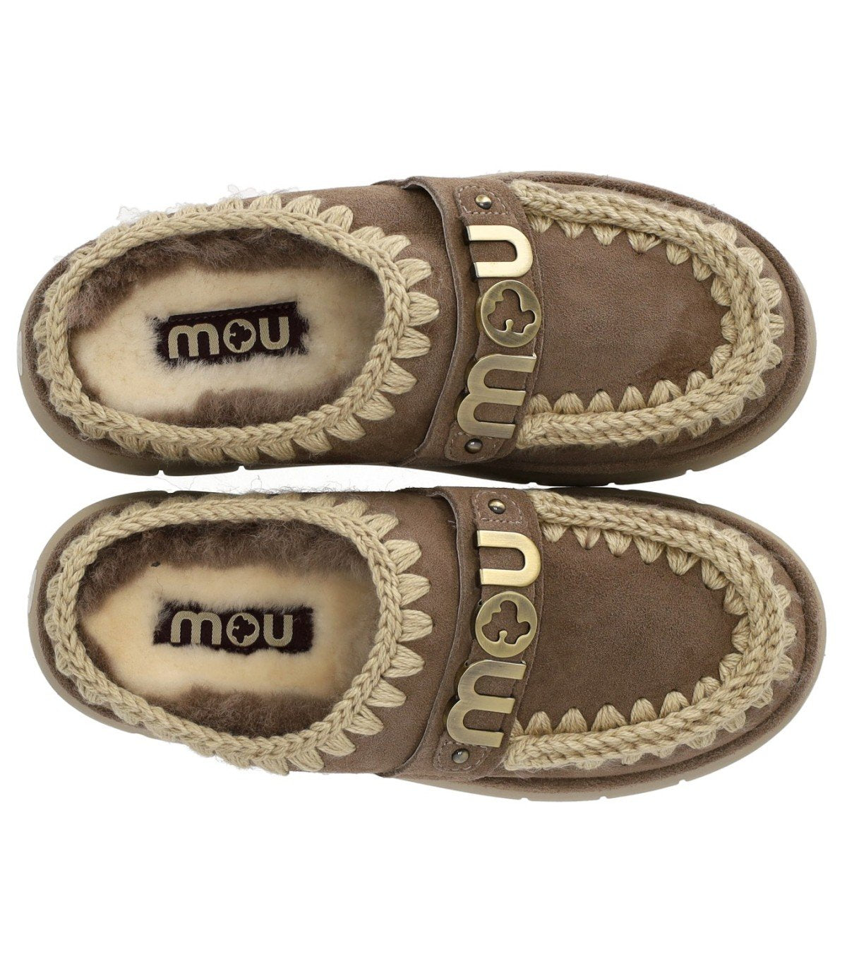 MOU BOUNCE WELT SUEDE ELEPHANT GREY CLOG