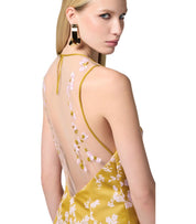 ELISABETTA FRANCHI CURRY QUARZO SLEEVELESS DRESS