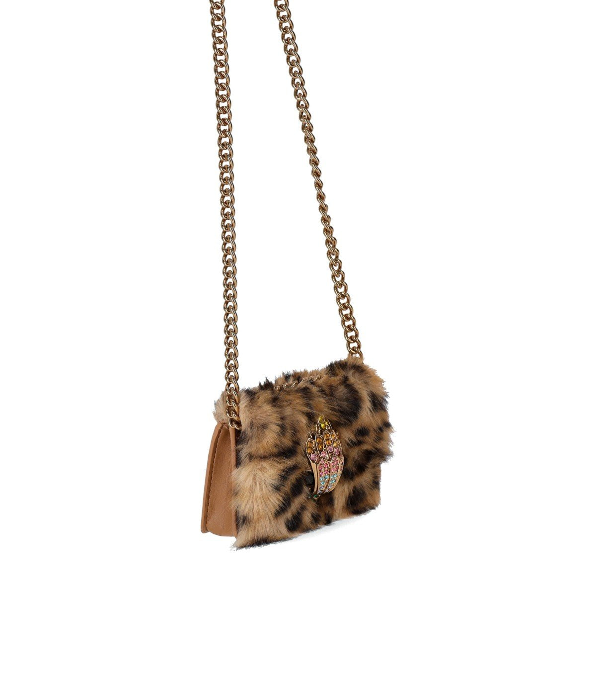 KURT GEIGER MICRO KENSINGTON BEIGE CROSSBODY BAG