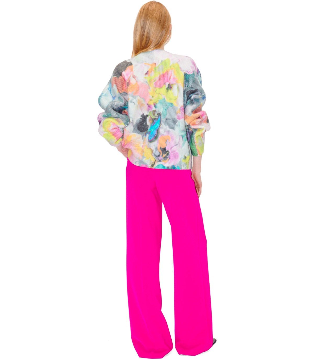 STINE GOYA TIMO FUCHSIA WIDE LEG PANTS