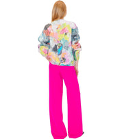 STINE GOYA TIMO FUCHSIA WIDE LEG PANTS