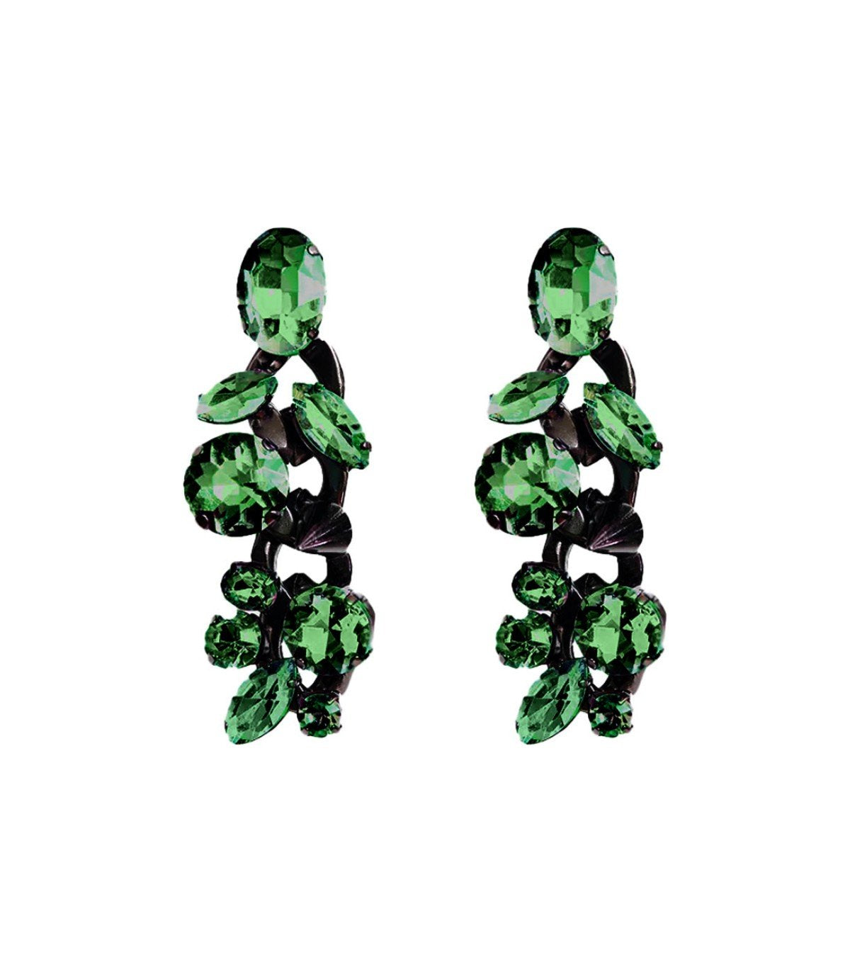 ESSENTIEL ANTWERP HALIAS GREEN EARRINGS
