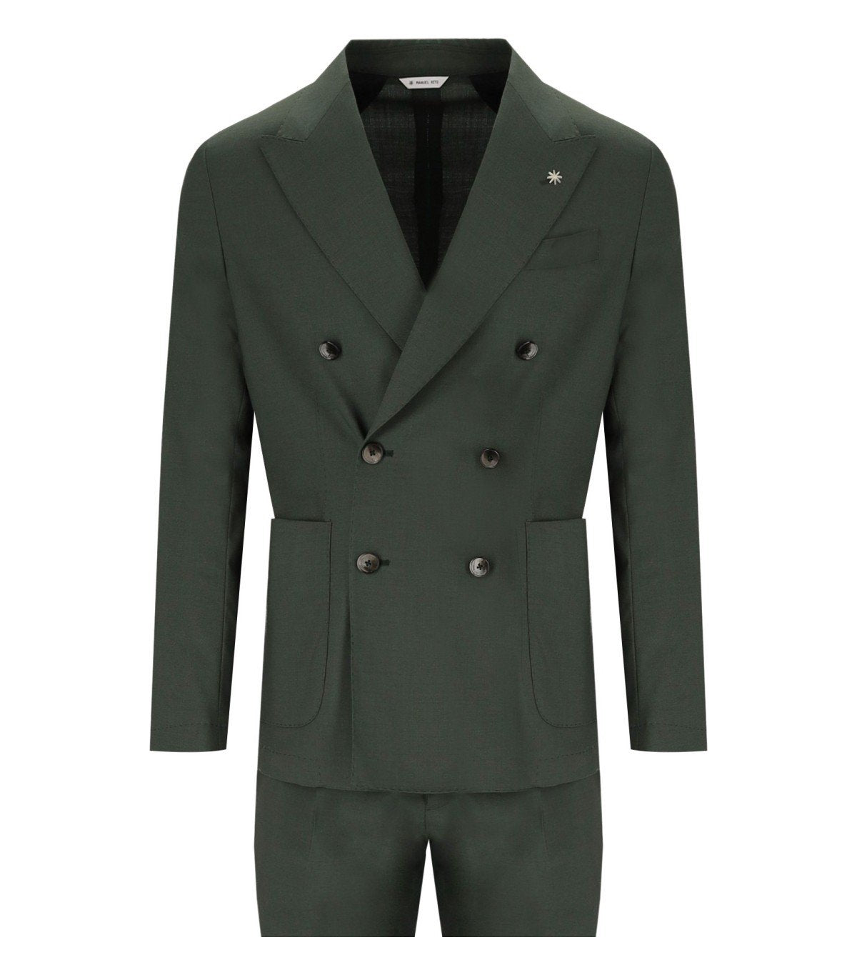 MANUEL RITZ GREEN DOUBLE-BREASTED SUIT