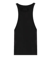 TOP CON LOGO RICAMATO NERO ELISABETTA FRANCHI